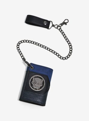 Marvel Black Panther: Wakanda Forever Logo Trifold Chain Wallet