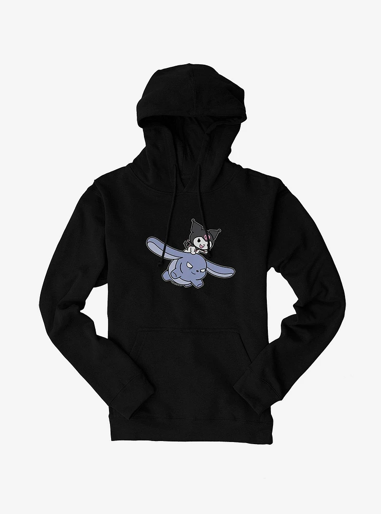 Kuromi Flying Baku Hoodie