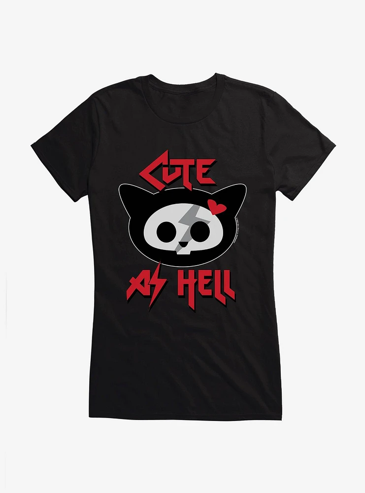 Skelanimals Kit Cute As Hell Girls T-Shirt