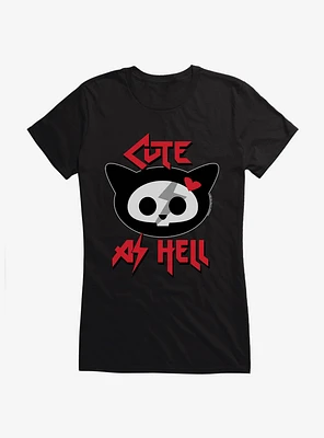 Skelanimals Kit Cute As Hell Girls T-Shirt