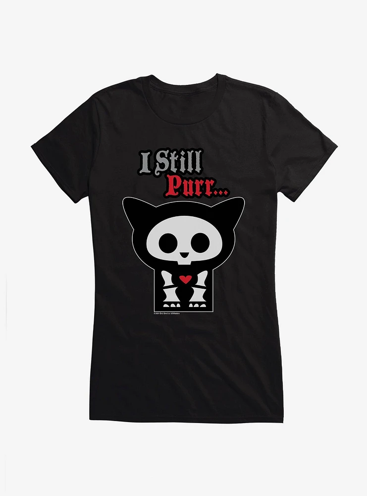 Skelanimals Kit I Still Purr Girls T-Shirt