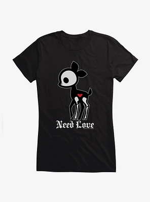 Skelanimals Need Love Dee Girls T-Shirt