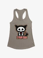 Skelanimals Leopard Print Kit Still Purr Girls Tank