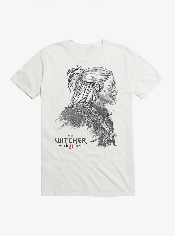 The Witcher Wild Hunt Geralt of Rivia Sketch T-Shirt