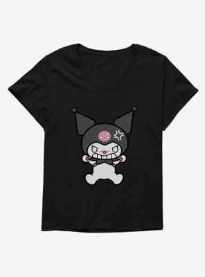 Kuromi Angry Grin Womens T-Shirt Plus