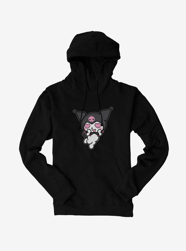 Kuromi Heart Eyes Hoodie