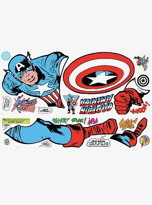 Marvel Captain America Comic Giant Wall Decals