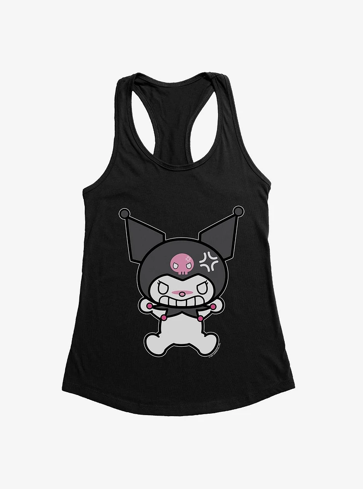 Kuromi Angry Grin Girls Tank