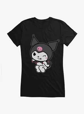 Kuromi Flirty Wink Girls T-Shirt