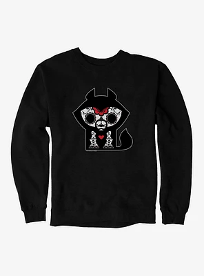 Skelanimals Day of the Dead Pattern Foxy Sweatshirt