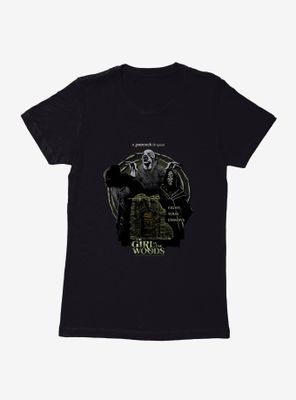 Peacock TV Girl The Woods Fight Your Demons Womens T-Shirt