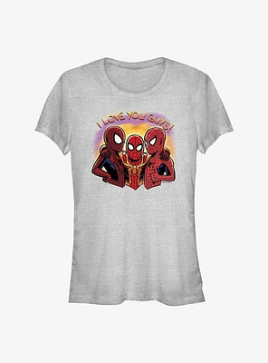 Marvel Spider-Man: No Way Home Love You Guys Girls T-Shirt