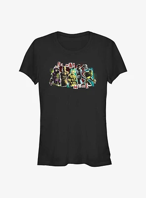 Marvel Spider-Man: No Way Home VIllain Panels Girls T-Shirt