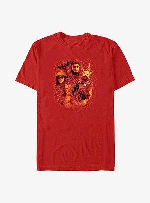 Marvel Spider-Man: No Way Home Villain Web T-Shirt