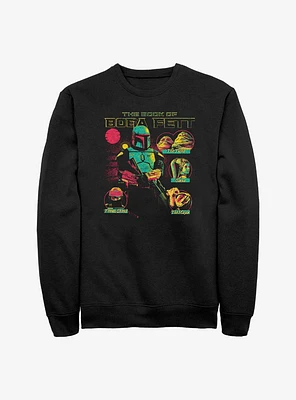 Star Wars Book Of Boba Fett Character Circles Sweatshirt