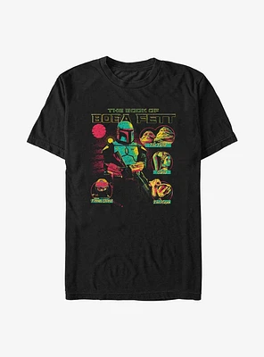 Star Wars Book Of Boba Fett Character Circles T-Shirt