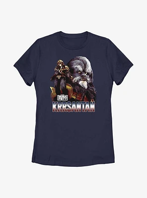 Star Wars Book Of Boba Fett Krrsantan Womens T-Shirt