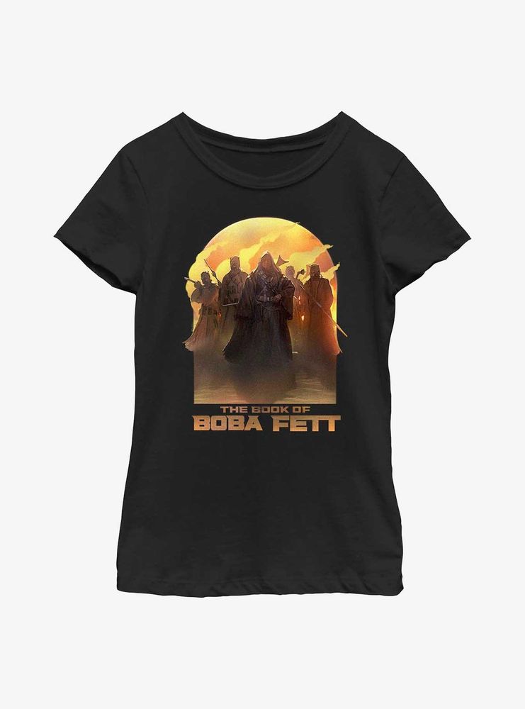 Star Wars Book Of Boba Fett Leading By Example Youth Girls T-Shirt