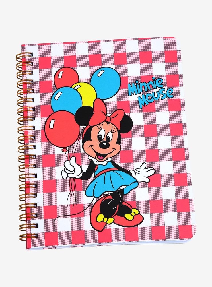 Cakeworthy Disney Minnie Mouse with Balloons Spiral Notebook