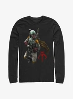 Star Wars Mandalorian Warrior Boba Fett Long-Sleeve T-Shirt