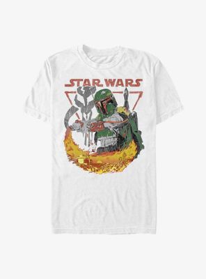Star Wars Boba Fett Flamethrow Scene T-Shirt