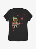Star Wars Boba Fett Cupid Arrow Womens T-Shirt