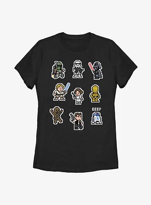 Star Wars Pixel Team Womens T-Shirt