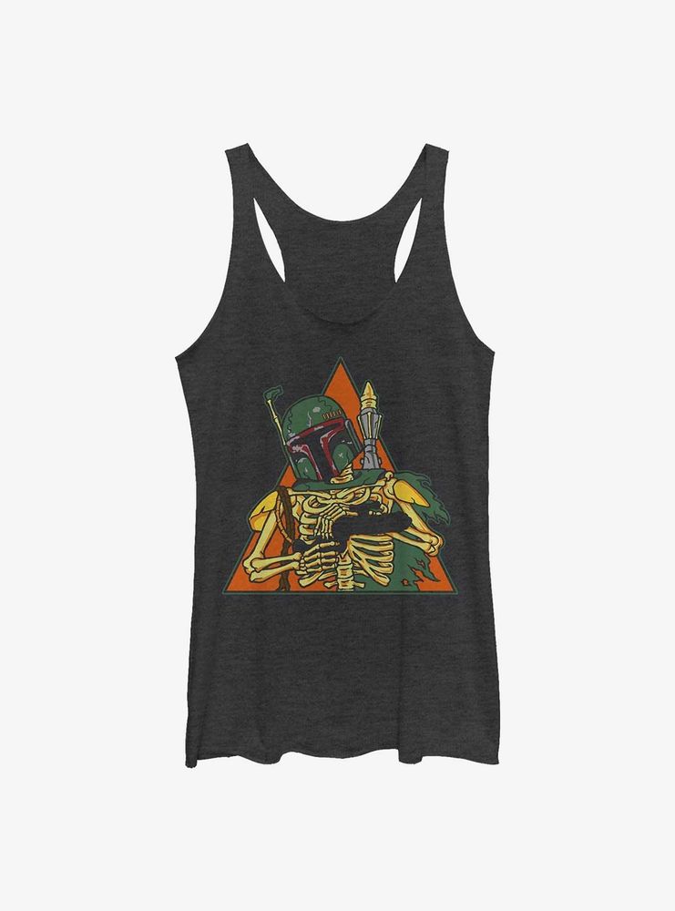 Star Wars Skeleton Boba Fett Womens Tank Top