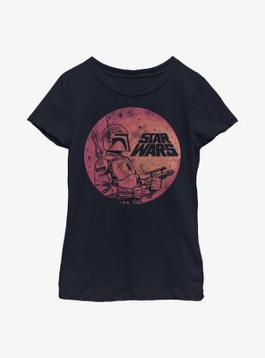 Star Wars Boba Fett Up Youth Girls T-Shirt