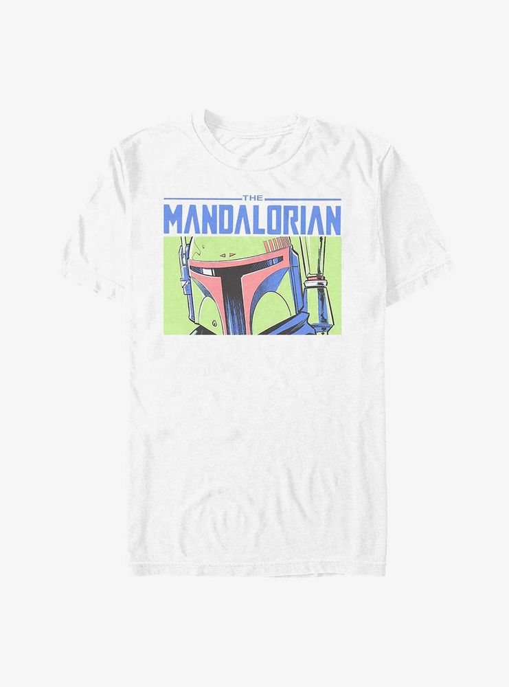 Star Wars The Mandalorian Boba Fett Closeup T-Shirt