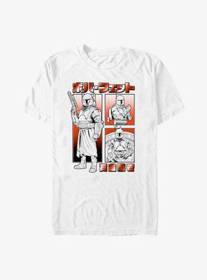 Star Wars The Mandalorian Boba Fett Manga T-Shirt