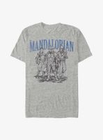 Star Wars The Mandalorian Trio Time T-Shirt