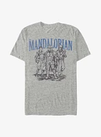 Star Wars The Mandalorian Trio Time T-Shirt