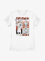 Star Wars The Mandalorian Boba Fett Manga Womens T-Shirt