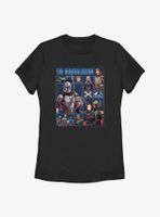 Star Wars The Mandalorian Cast Of Many Womens T-Shirt