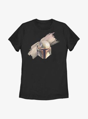 Star Wars The Mandalorian Boba Fett Helmet Womens T-Shirt