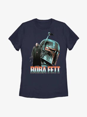 Star Wars The Mandalorian Boba Fett Tracking Womens T-Shirt