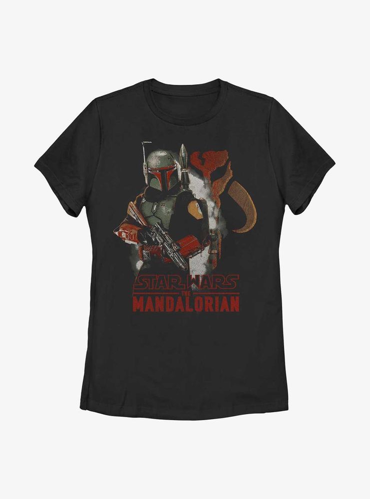 Star Wars The Mandalorian My Father's Armor Boba Fett Womens T-Shirt