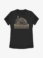 Star Wars The Mandalorian Throne Of Boba Fett Womens T-Shirt