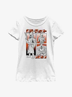 Star Wars The Mandalorian Boba Fett Manga Youth Girls T-Shirt