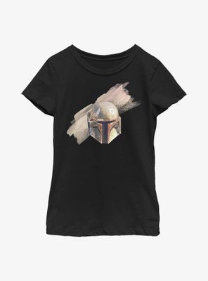 Star Wars The Mandalorian Boba Fett Helmet Youth Girls T-Shirt
