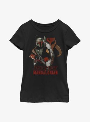 Star Wars The Mandalorian My Father's Armor Boba Fett Youth Girls T-Shirt