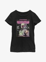 Star Wars The Mandalorian Neon Boba Fett Youth Girls T-Shirt