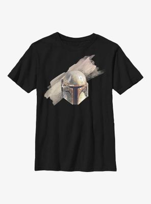 Star Wars The Mandalorian Boba Fett Helmet Youth T-Shirt