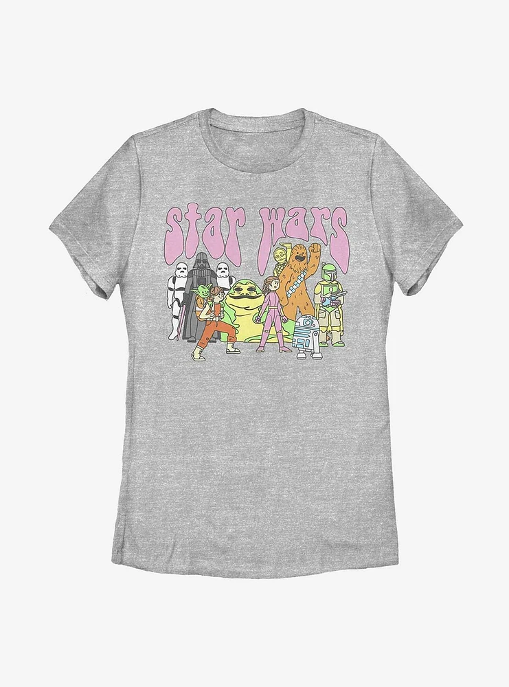 Star Wars Psychedelic Characters Womens T-Shirt