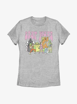 Star Wars Psychedelic Characters Womens T-Shirt
