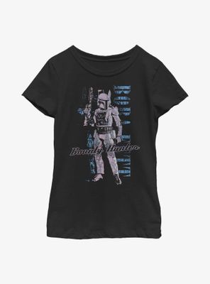 Star Wars Distressed Boba Fett Youth Girls T-Shirt