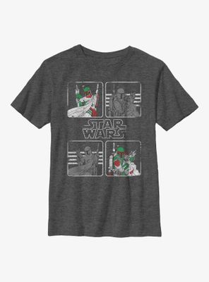 Star Wars Four Square Boba Fett Youth T-Shirt