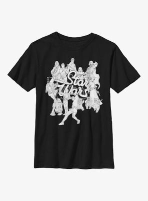 Star Wars Surrounded Logo Youth T-Shirt