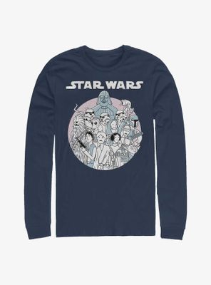 Star Wars Simple Art Crew Long-Sleeve T-Shirt